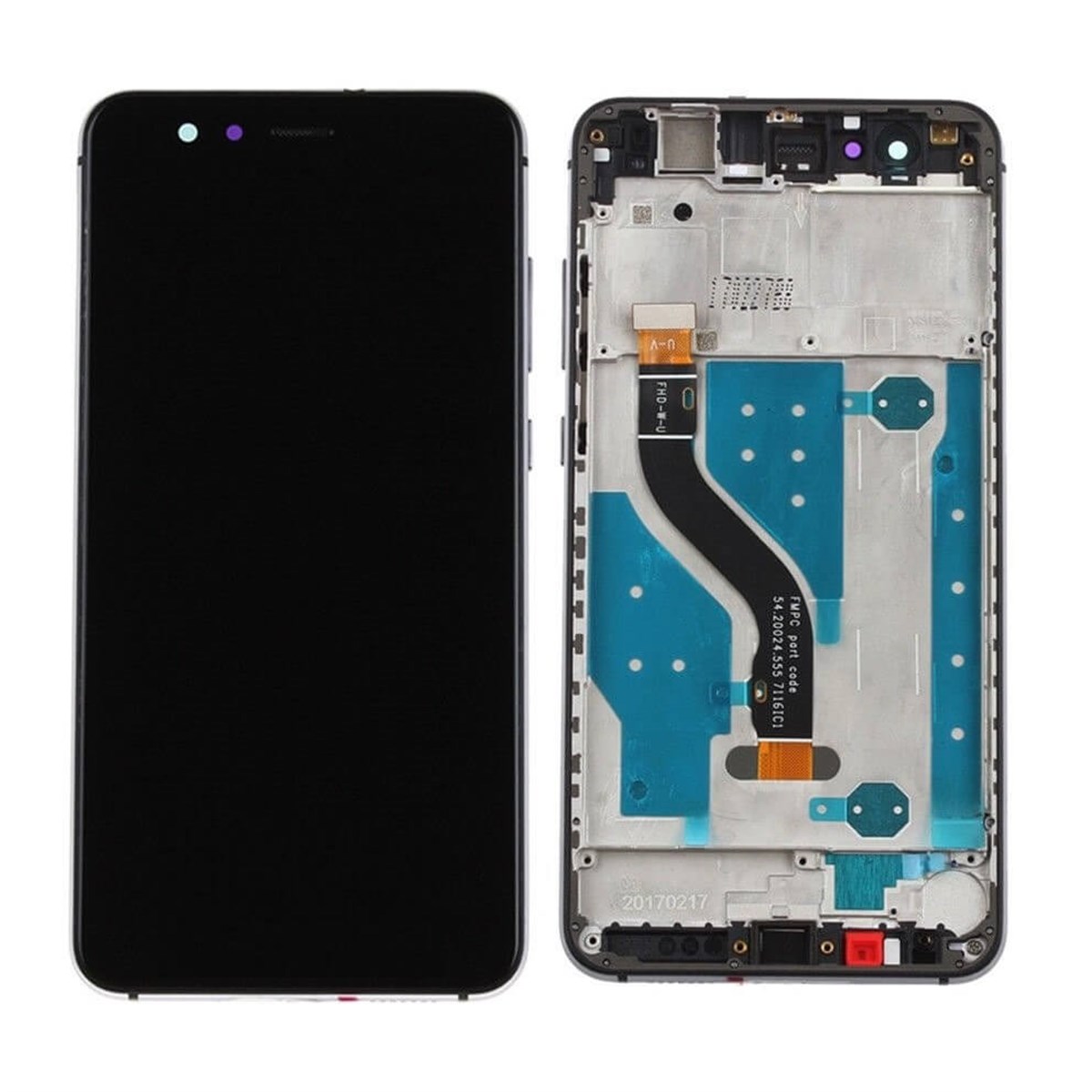 Huawei P10 Lite Lcd Ekran Dokunmatik Siyah Çıtalı
