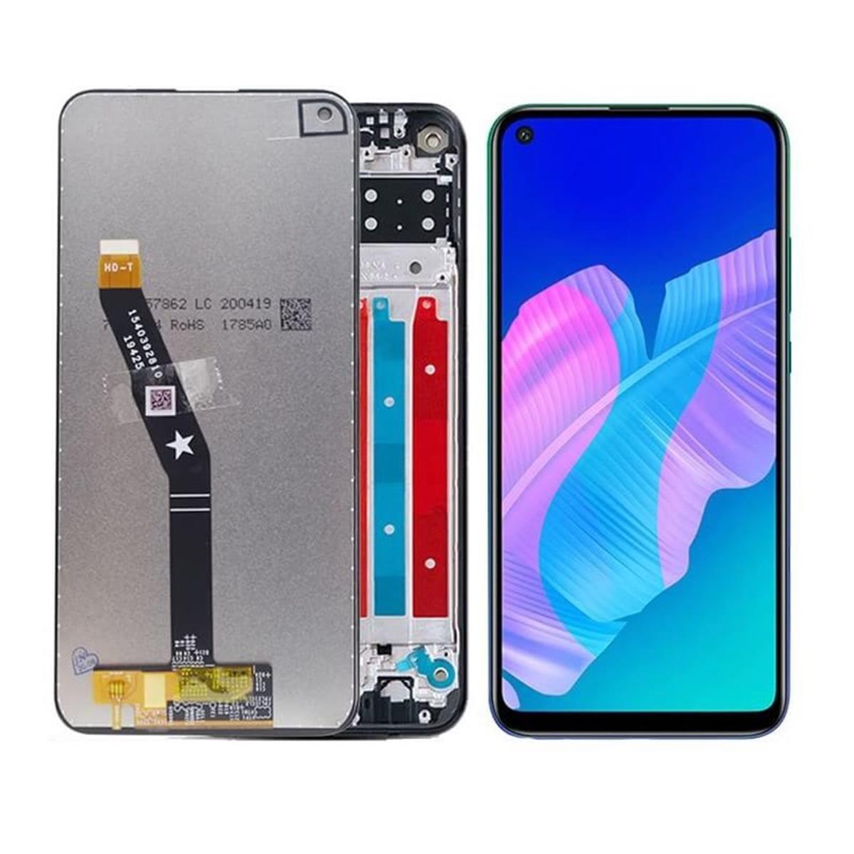 Huawei P40 Lite E Lcd Ekran Dokunmatik Siyah Çıtasız
