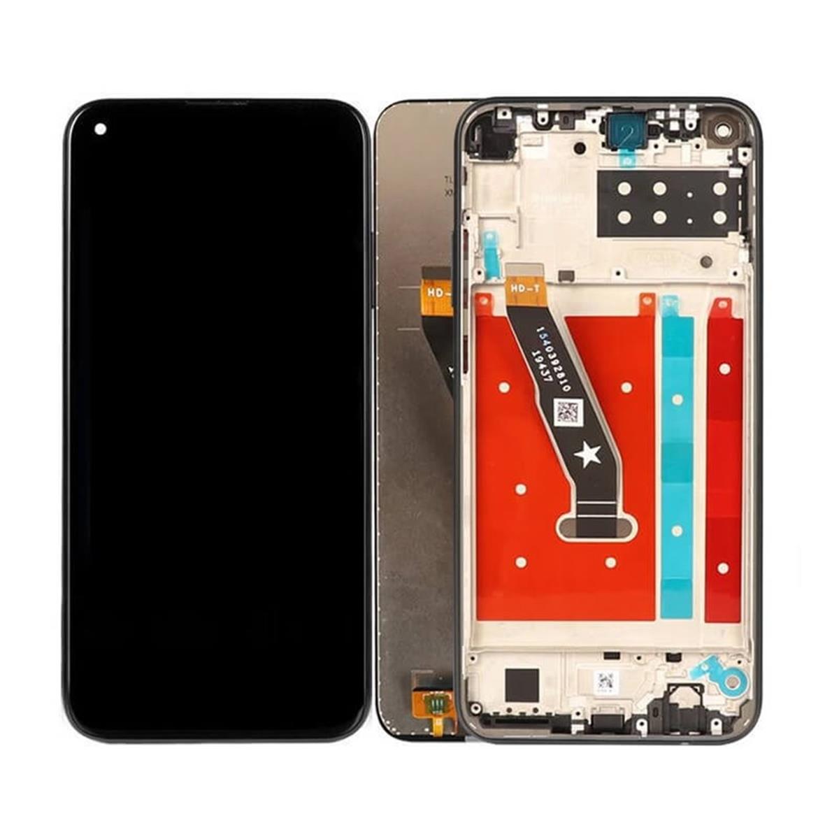 Huawei P40 Lite E Lcd Ekran Dokunmatik Siyah Çıtalı