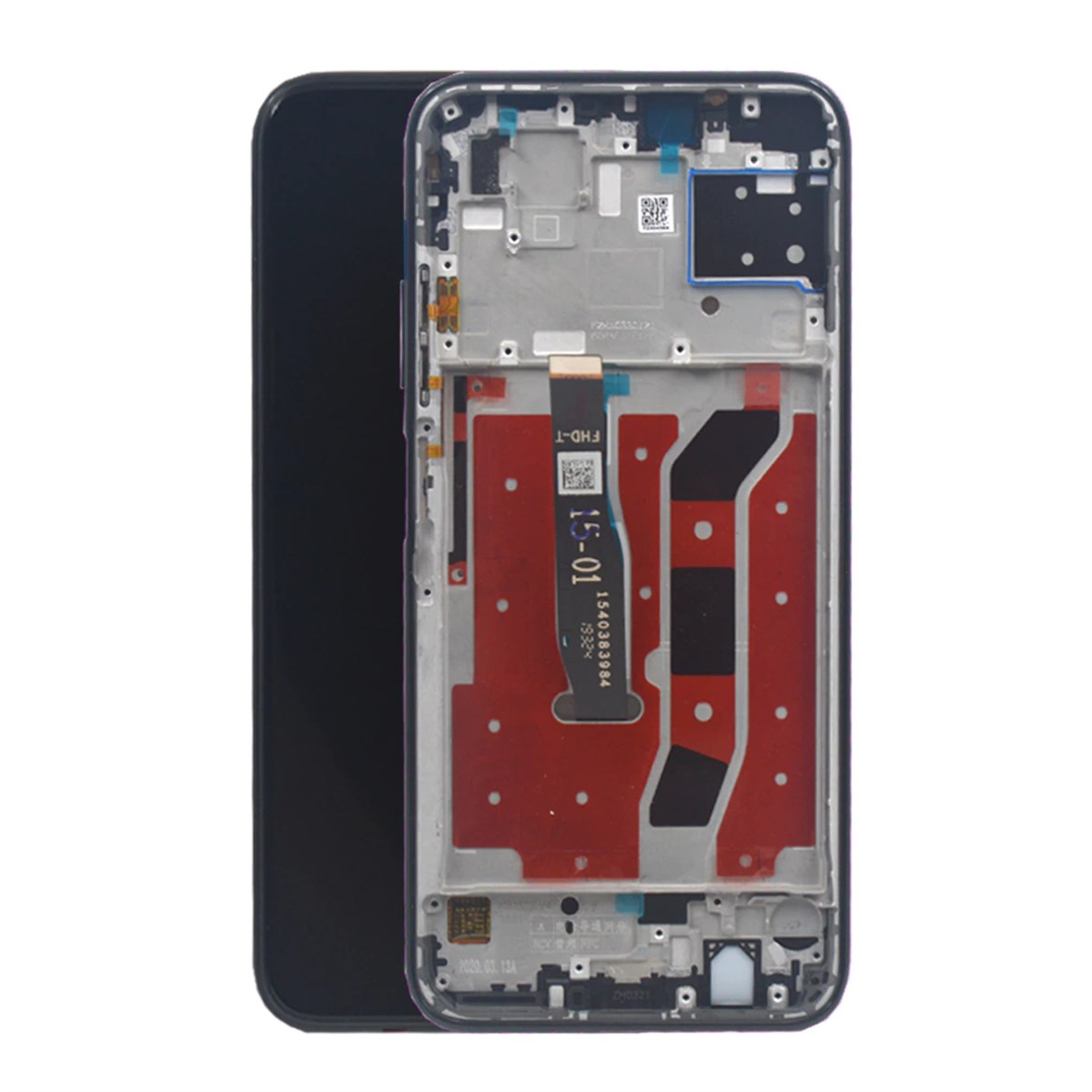 Huawei P40 Lite Lcd Ekran Dokunmatik Siyah Çıtalı