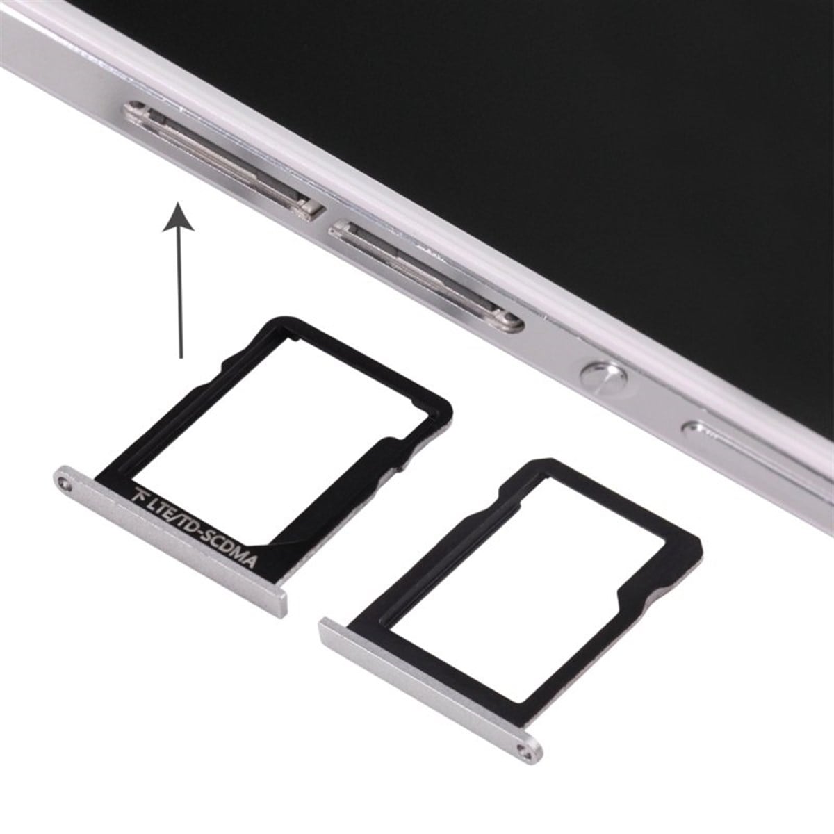 Huawei P7 Sim ve Mmc Kart Tepsisi Beyaz