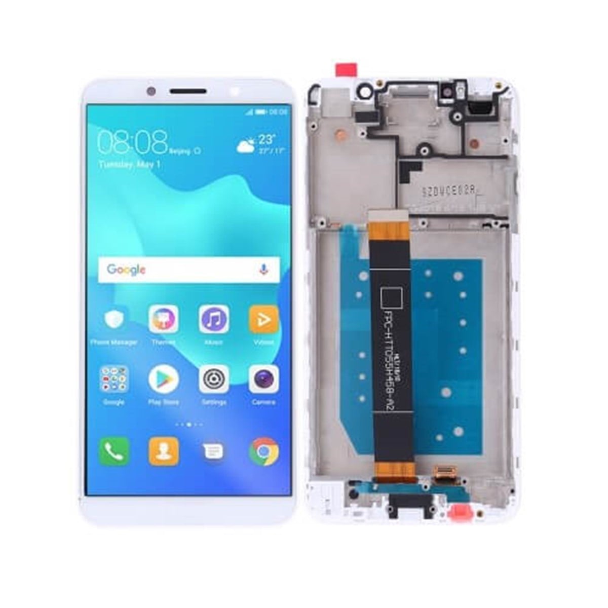 Huawei Y5 2018 Lcd Ekran Dokunmatik Beyaz Çıtalı