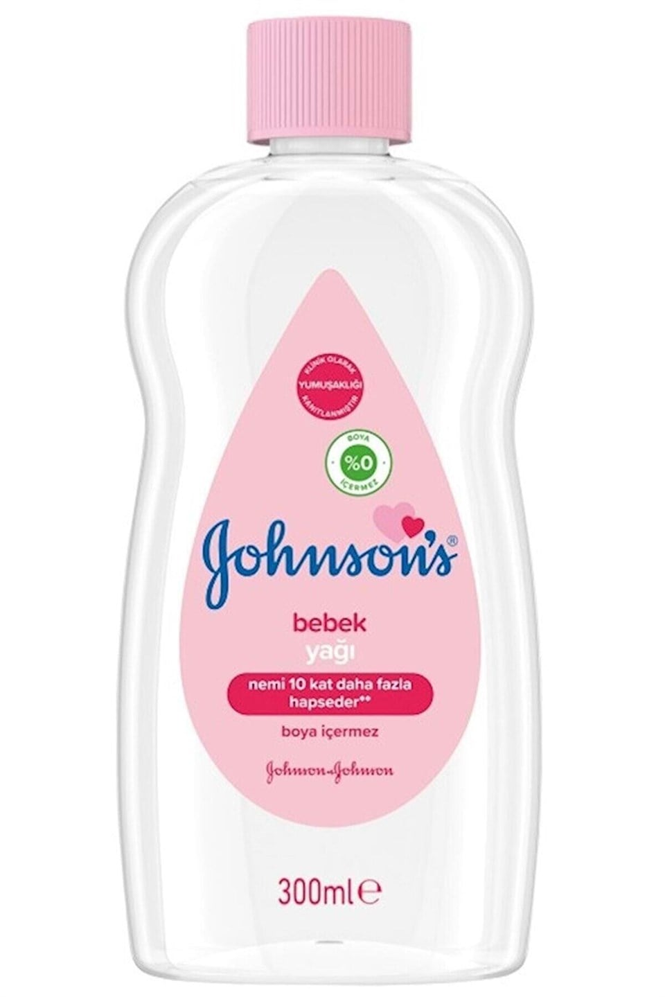 Johnson's Baby Nemlendirici Bebek Yağı 300 ml (Pembe)