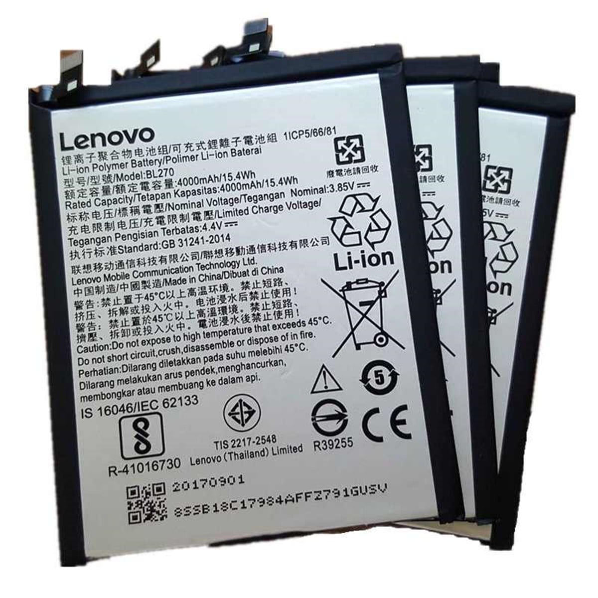 Lenovo K35a48 K6 Note Batarya Pil Bl270