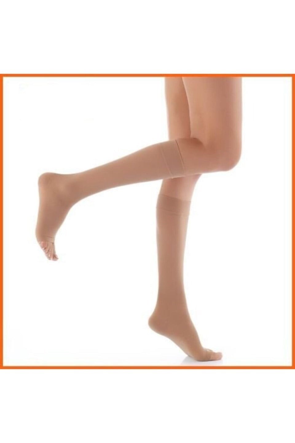 Luxor 808 CCL2 Dizaltı Burnu Açık Varis Çorabı Ten Rengi No: 2