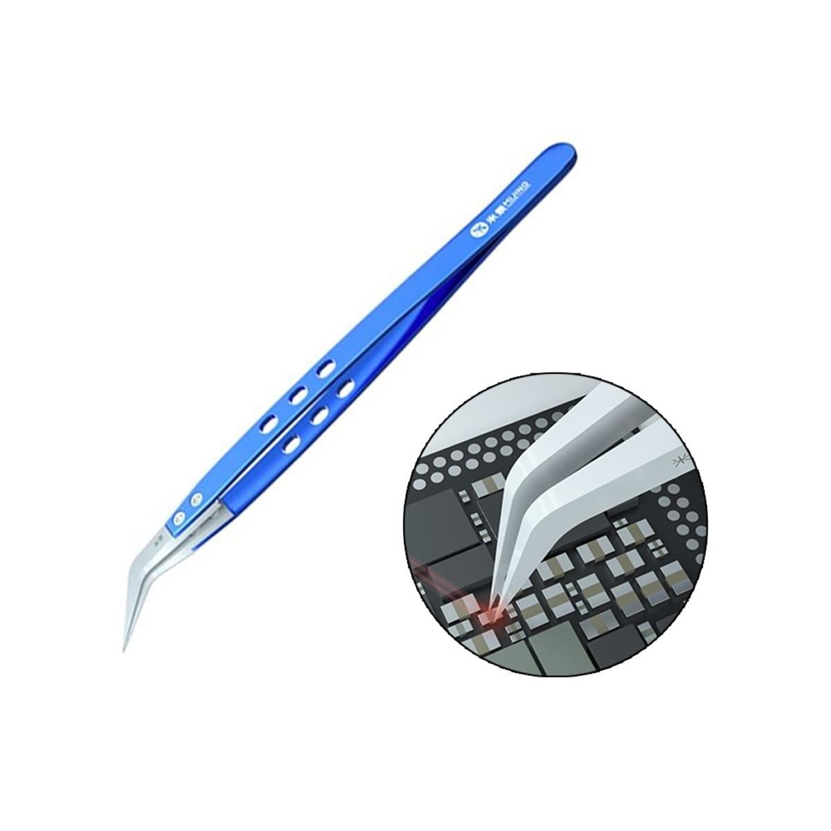 Mijing Paslanmaz Çelik Hassas Anti-statik Seramik Uçlu Eğik Entegre Cımbızı