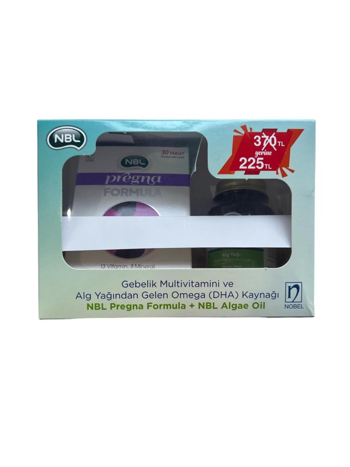 NBL Pregna Formula 30 Tablet + Algae Oil 30 Kapsül