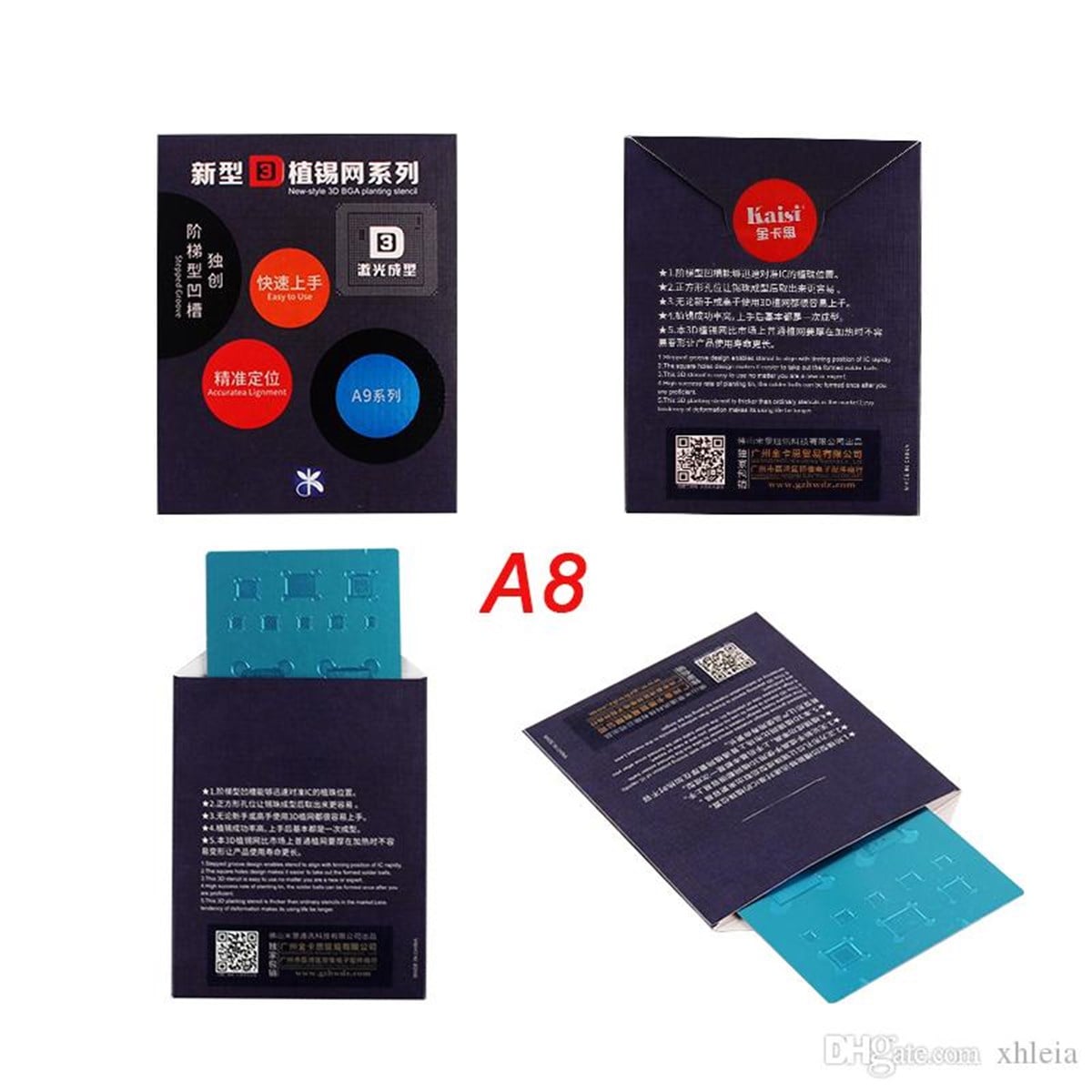 New-Style 3D Bga Planting Stencil A8 3D Kalip Hirdavat