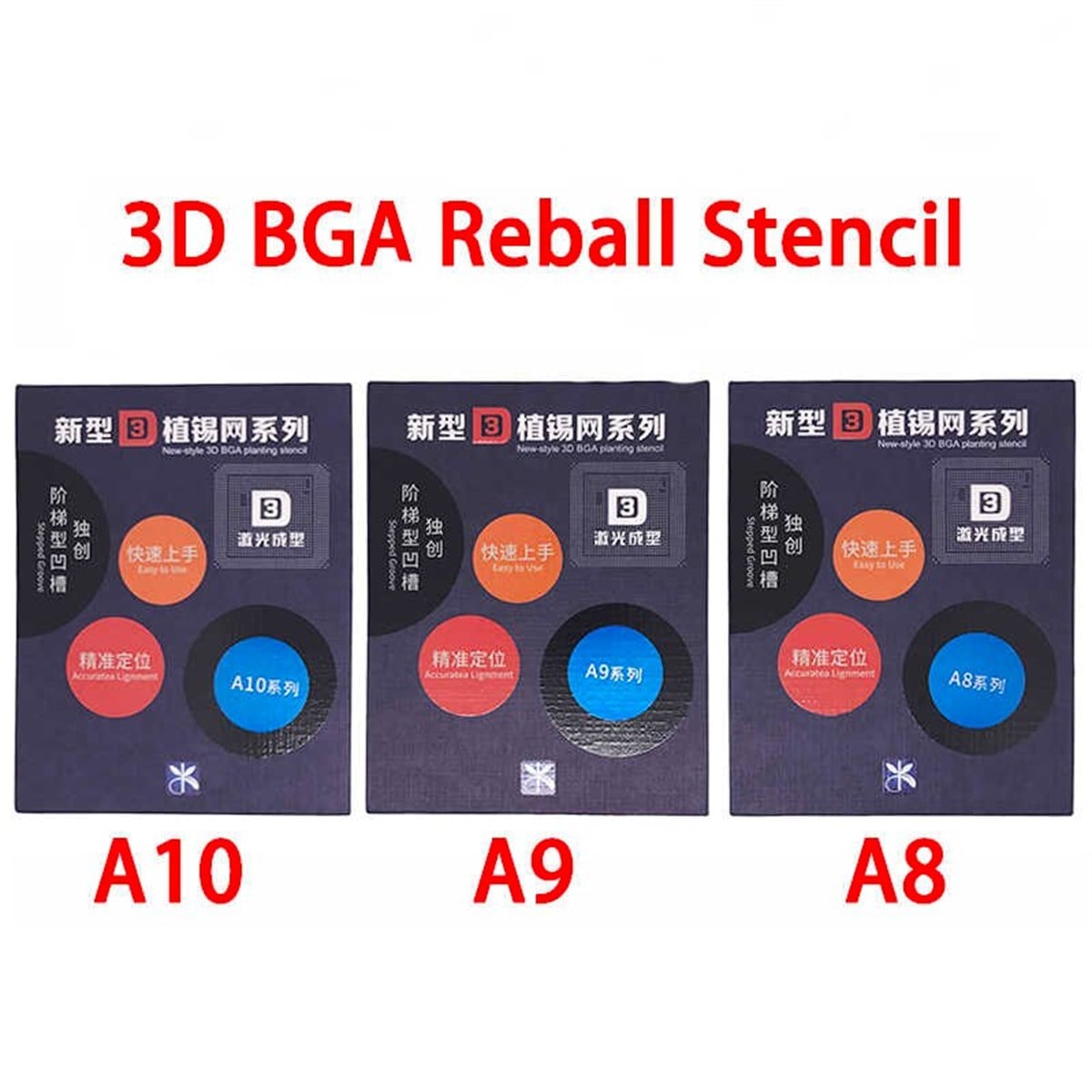 New-Style 3D Bga Planting Stencil A9 3D Kalip Hirdavat