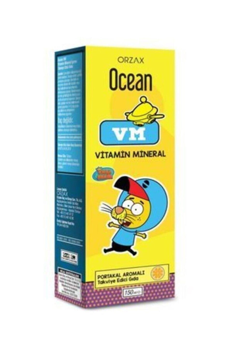 Ocean VM Vitamin Mineral Şurubu Portakal Aromalı Kral Şakir 150 ml