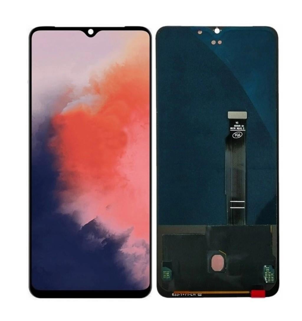 OnePlus 7T Lcd Ekran Dokunmatik Siyah Çıtasız
