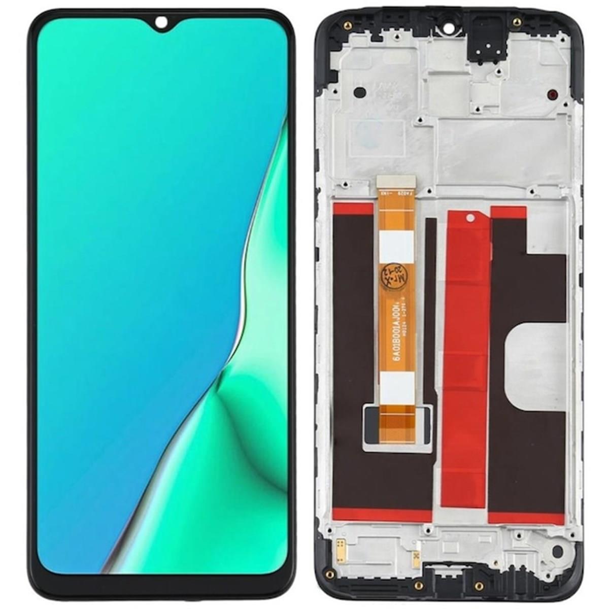 Oppo A15 Lcd Ekran Dokunmatik Siyah Çıtalı