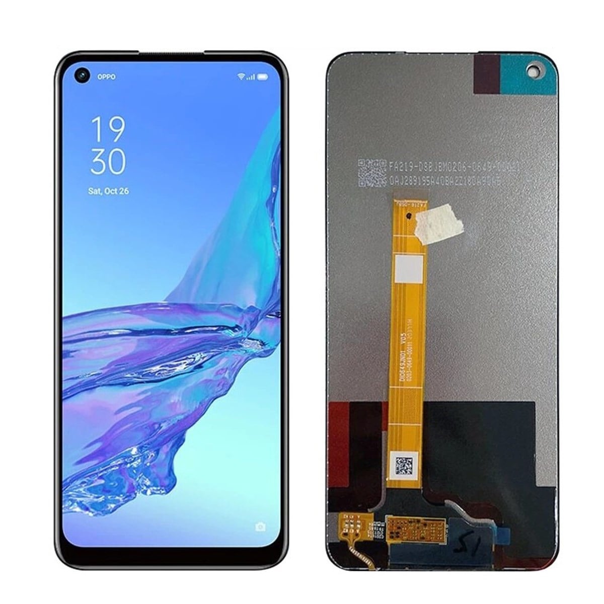 Oppo A53 Lcd Ekran Dokunmatik Siyah Çıtasız