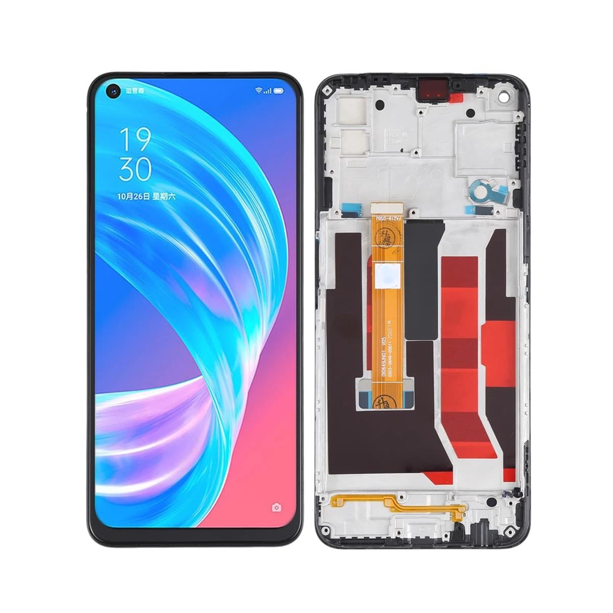 Oppo A92 5g Lcd Ekran Dokunmatik Siyah Çıtalı