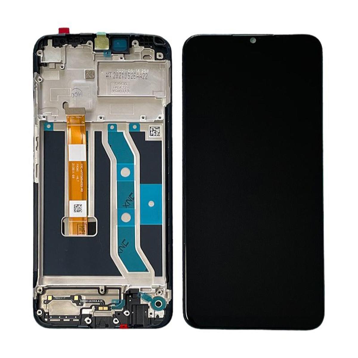 Oppo Realme C25y Lcd Ekran Dokunmatik Siyah Çıtalı