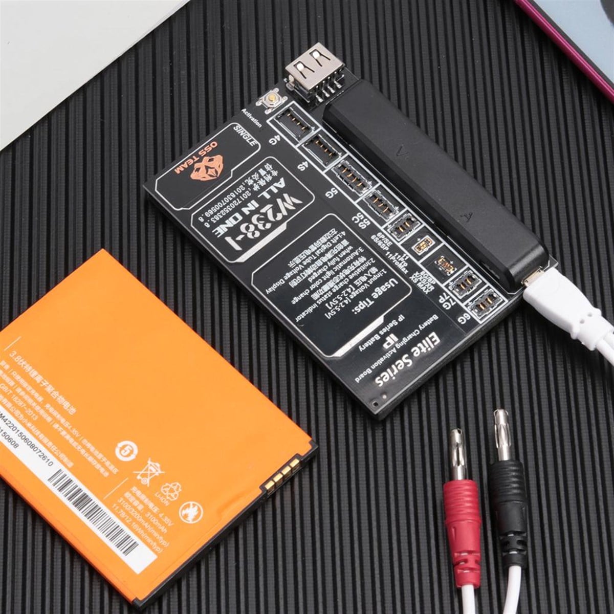OSS TEAM W238-I iPhone Serisi Pil Güç Kaynağı Kontrol ve Aktivasyon Test Hattı