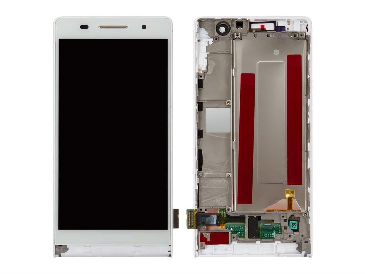 P6 Uyumlu Lcd Ekran Dokunmatik Beyaz Çıtalı