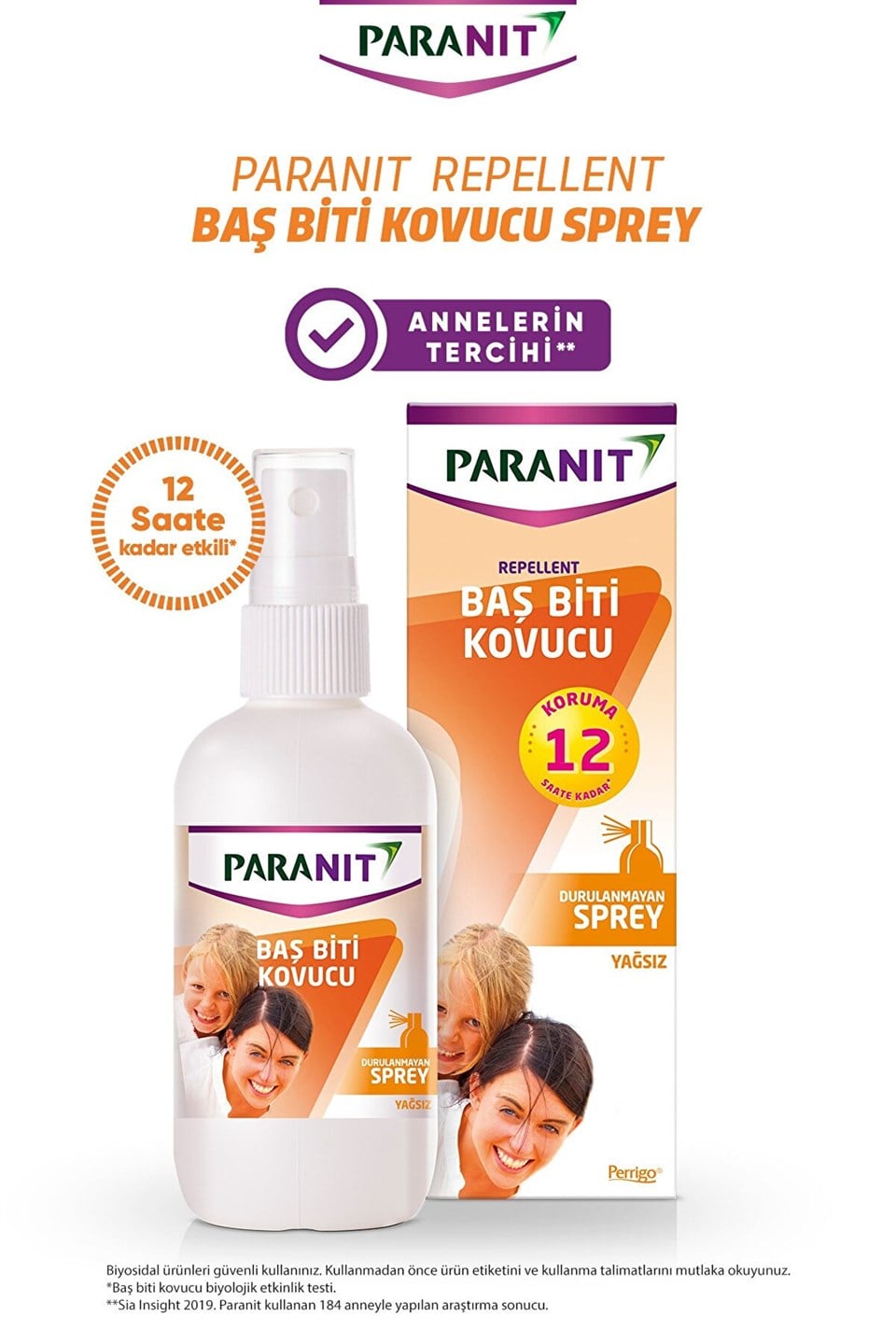 Paranit Baş Biti Kovucu Sprey 100 ml