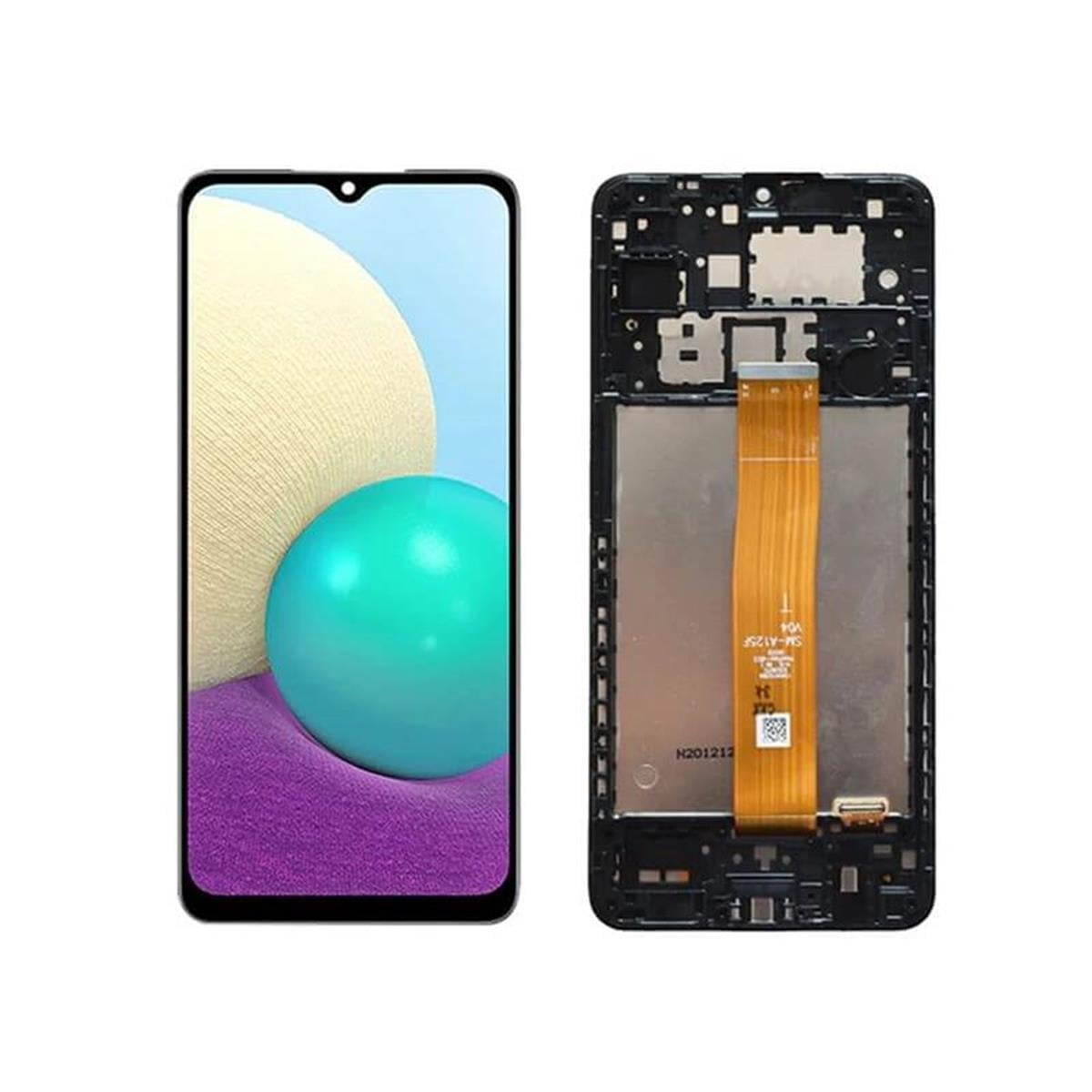 Samsung Galaxy A02 A022 Lcd Ekran Dokunmatik Siyah Hk Servis Çıtalı