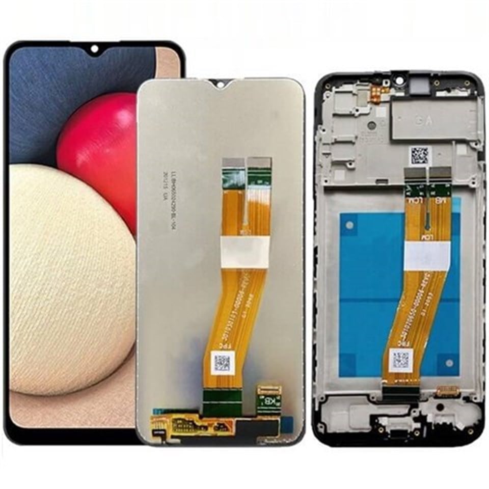 Samsung Galaxy A02s A025f Lcd Ekran Dokunmatik Siyah Hk Servis Çıtasız