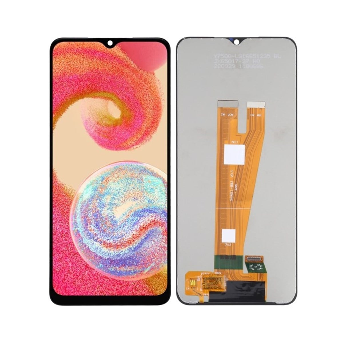 Samsung Galaxy A04 A045f Lcd Ekran Dokunmatik Siyah Servis Çıtasız