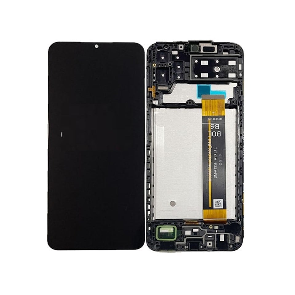 Samsung Galaxy A13 4g A135 Lcd Ekran Dokunmatik Siyah Servis Çıtalı Gh82-28653a