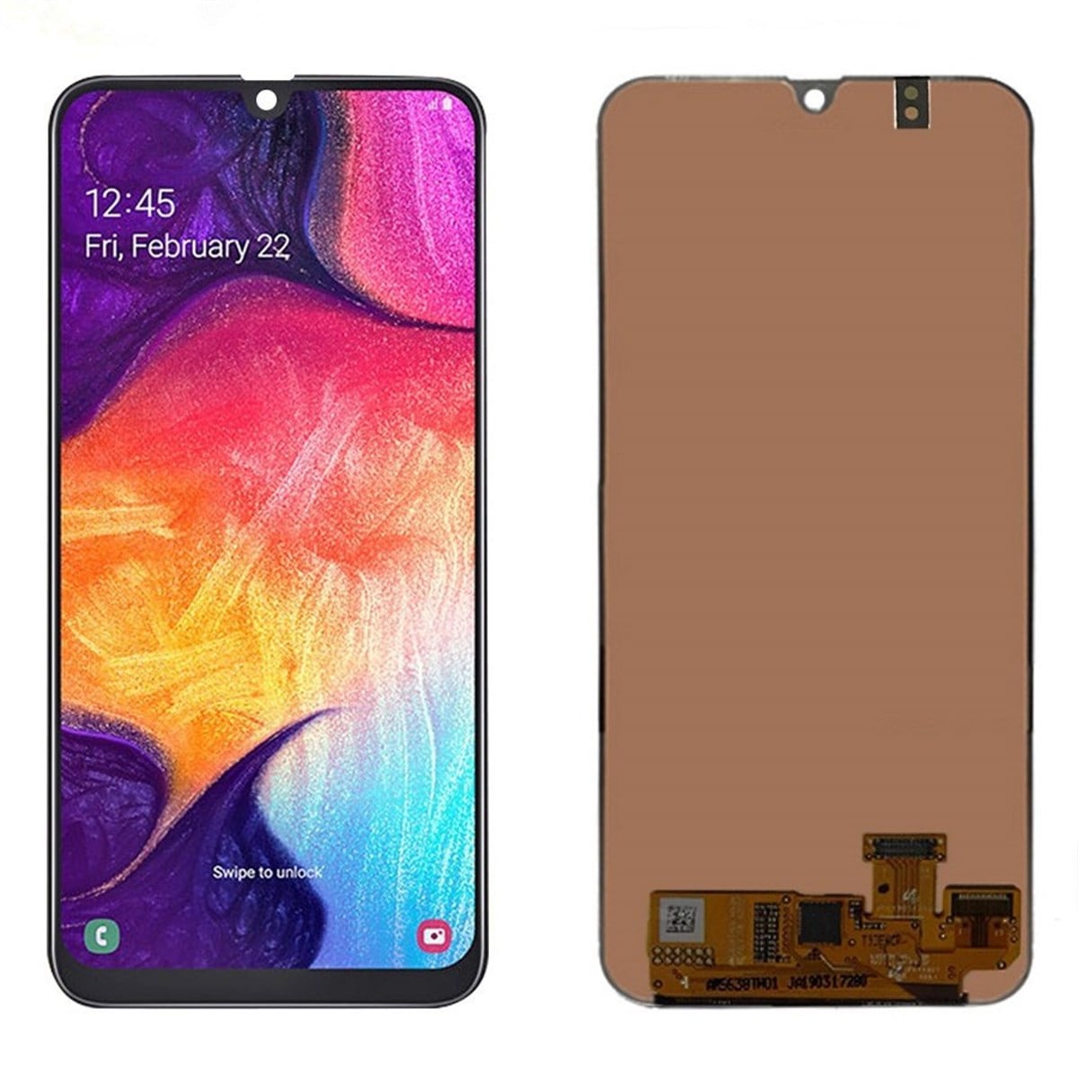 Samsung Galaxy A20 A205 Lcd Ekran Dokunmatik Siyah Oled Çıtasız