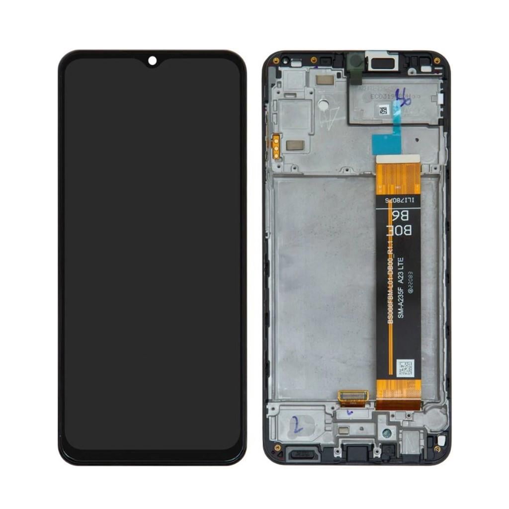 Samsung Galaxy A23 A235 Uyumlu Lcd Ekran Dokunmatik Siyah Hk Servis Çıtalı