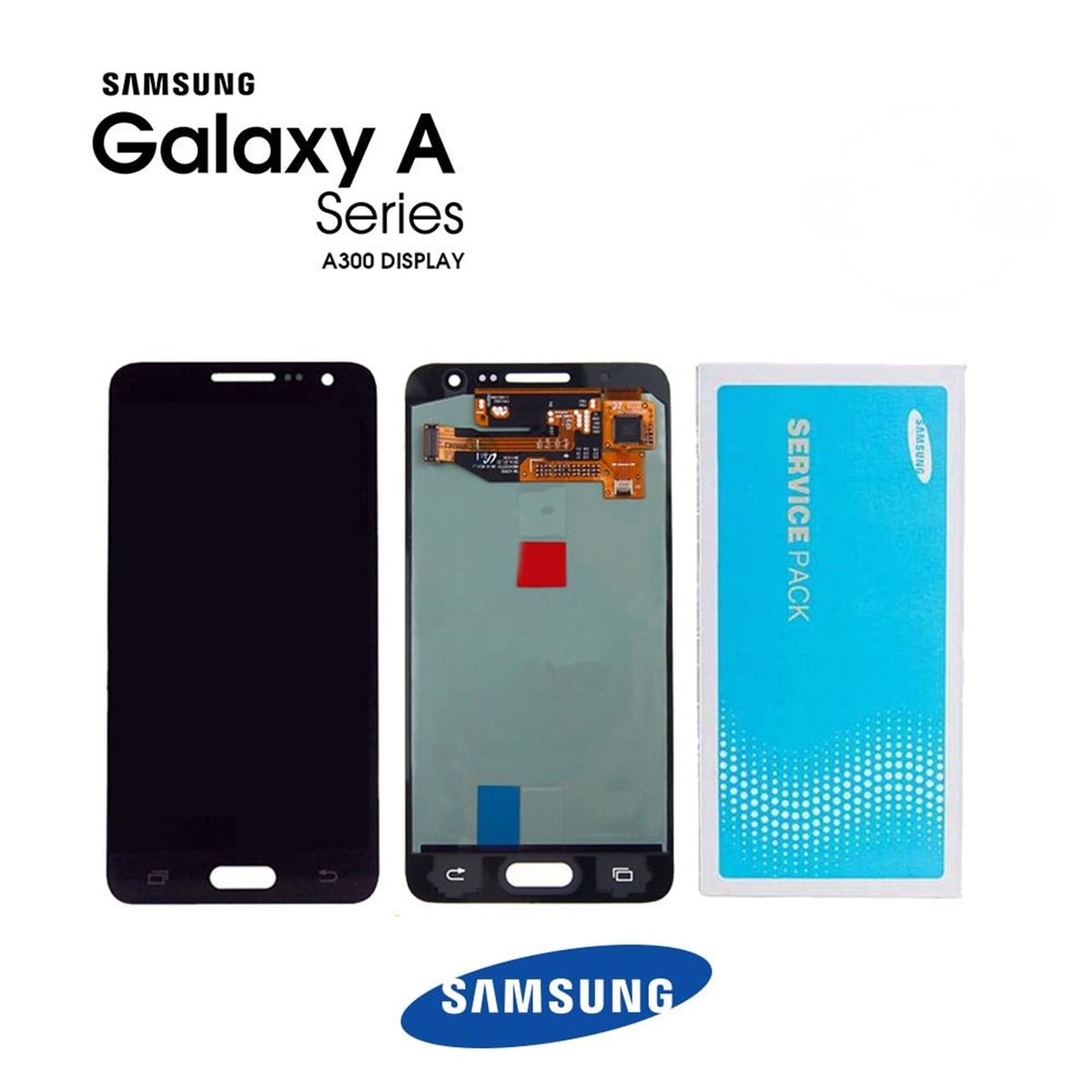 Samsung Galaxy A3 A300 Lcd Ekran Dokunmatik Siyah Servis GH97-16747B