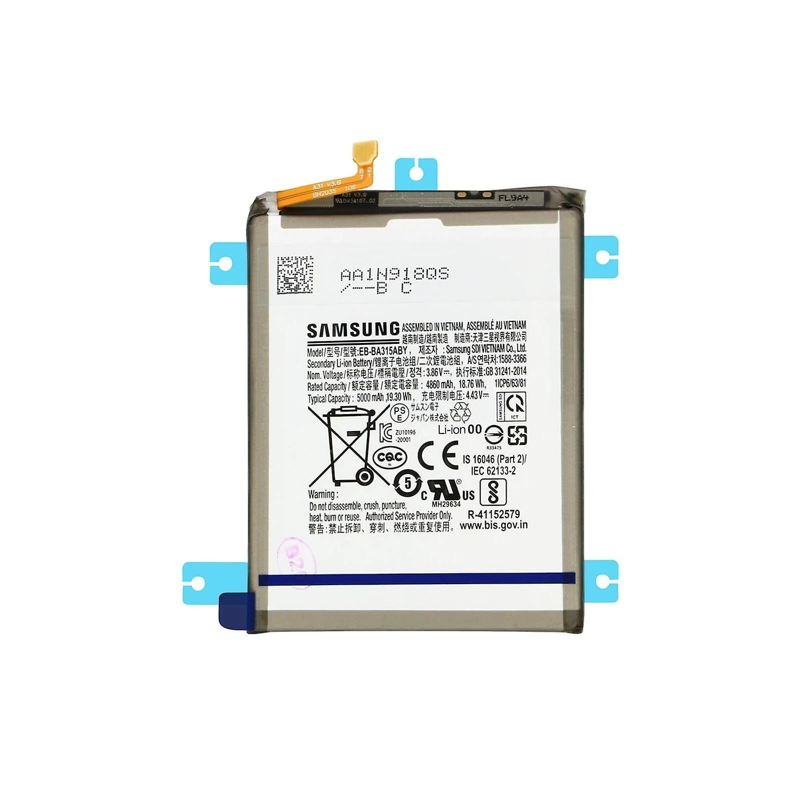 Samsung Galaxy A31 A315 Batarya Pil Servis Eb-ba315aby