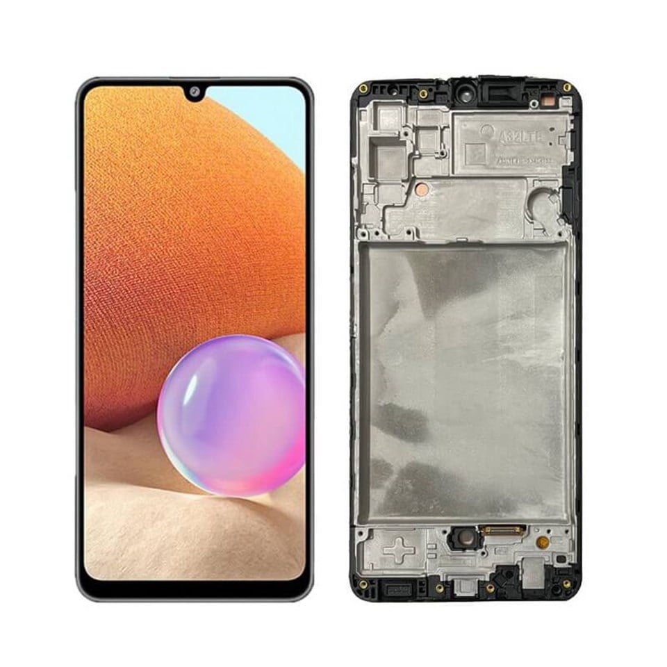 Samsung Galaxy A32 4g A325 Lcd Ekran Dokunmatik Siyah Servis Çıtalı Gh82-25579a