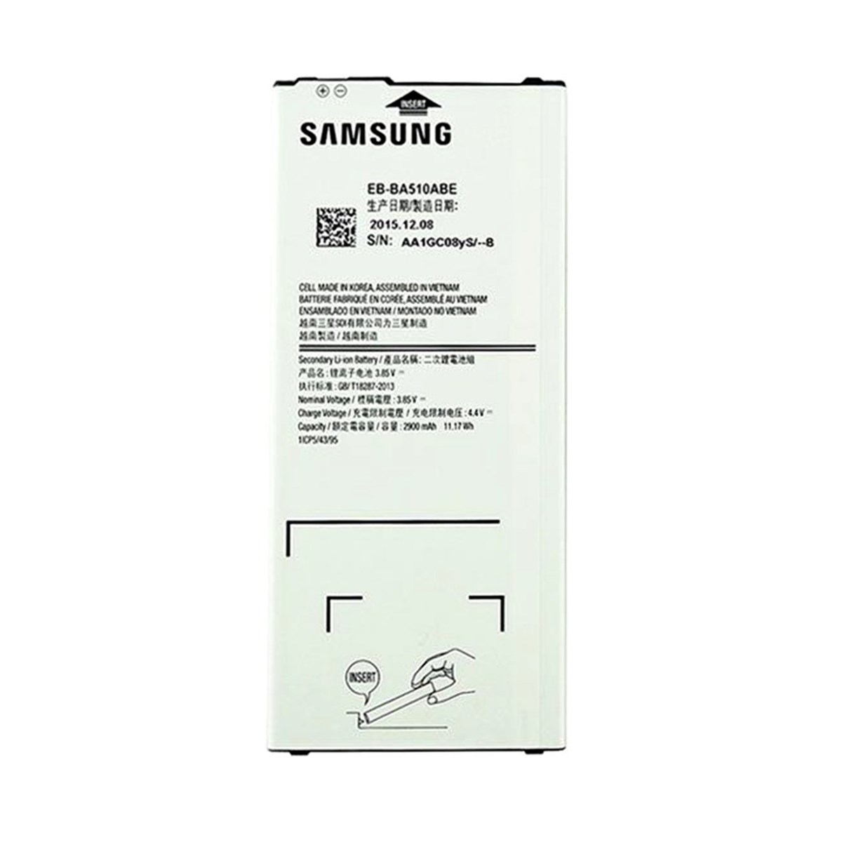Samsung Galaxy A510 Batarya Pil Servis EB-BA510ABE