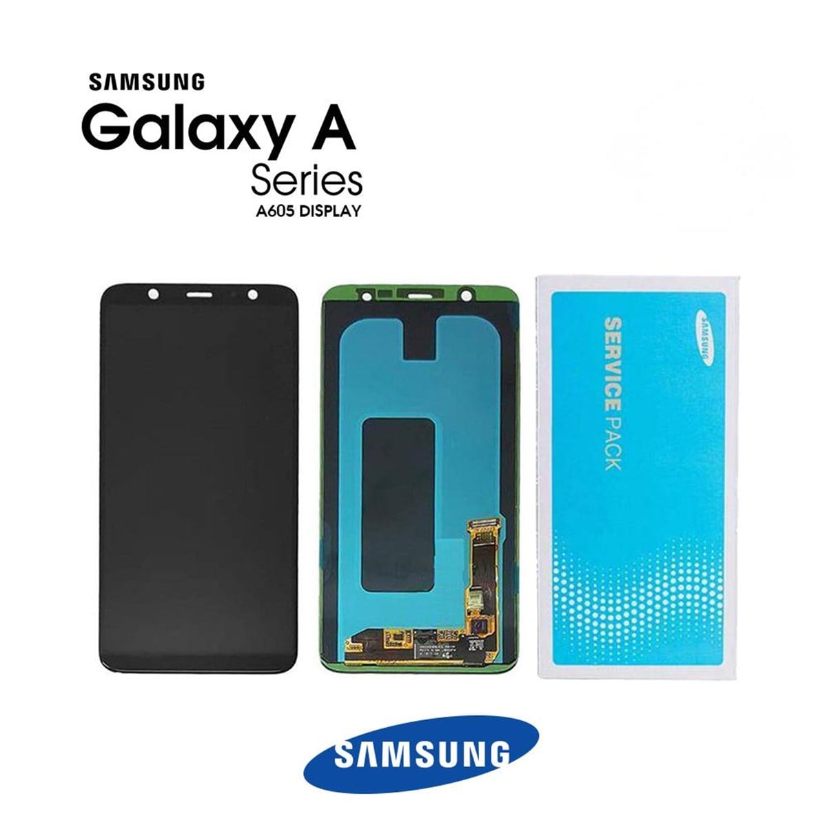 Samsung Galaxy A6 Plus A605 Lcd Ekran Dokunmatik Siyah Servis GH97-21907A