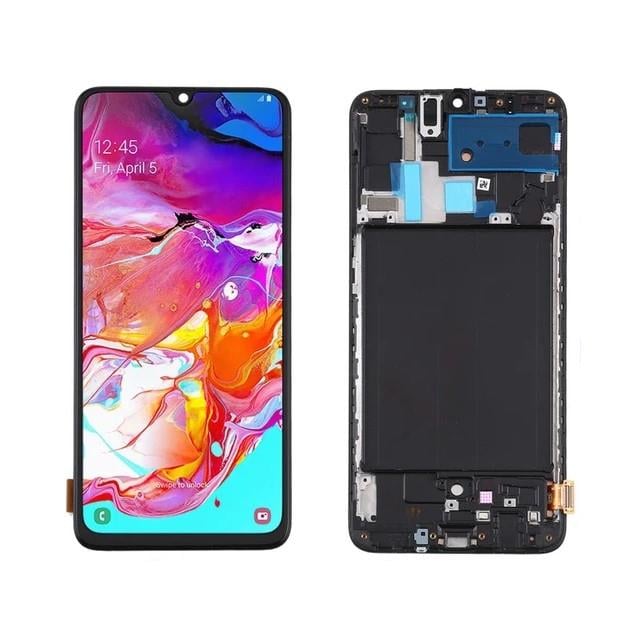 Samsung Galaxy A70 A705 Lcd Ekran Dokunmatik Siyah Tft Aaa Kalite Çıtalı