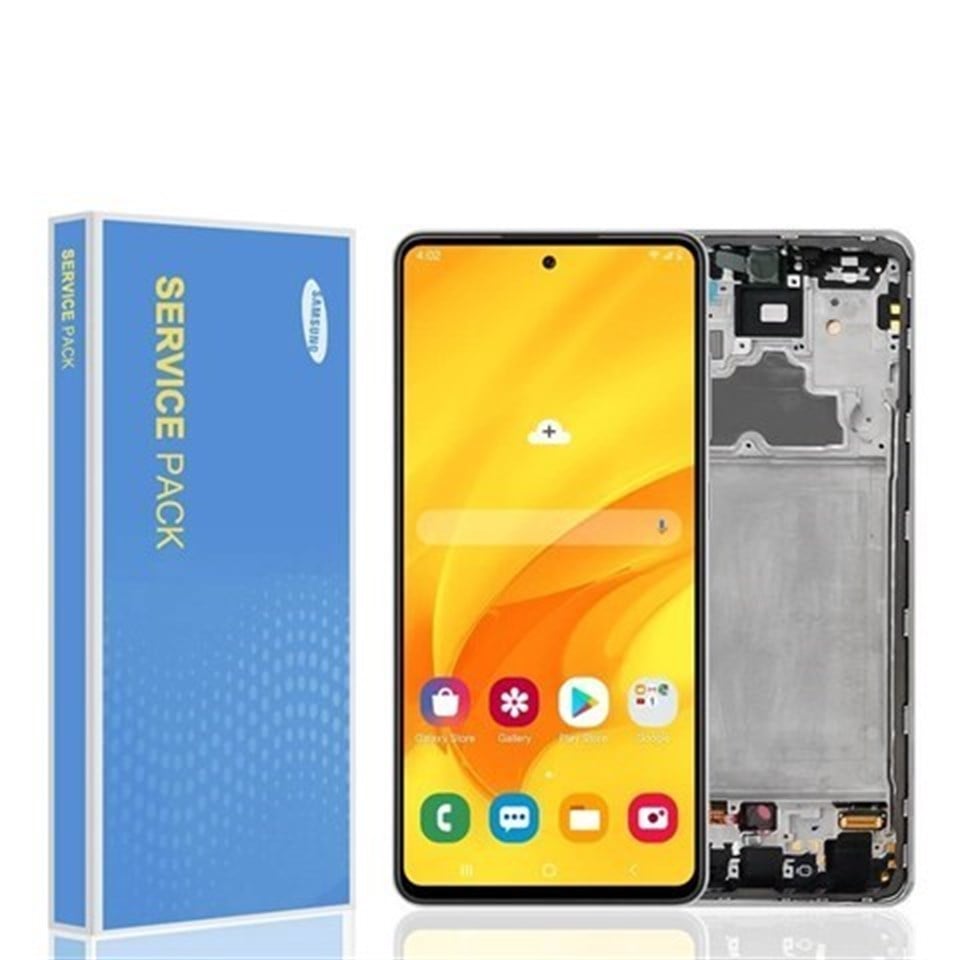 Samsung Galaxy A72 A725 Lcd Ekran Dokunmatik Siyah Servis Çıtalı Gh82-25624a