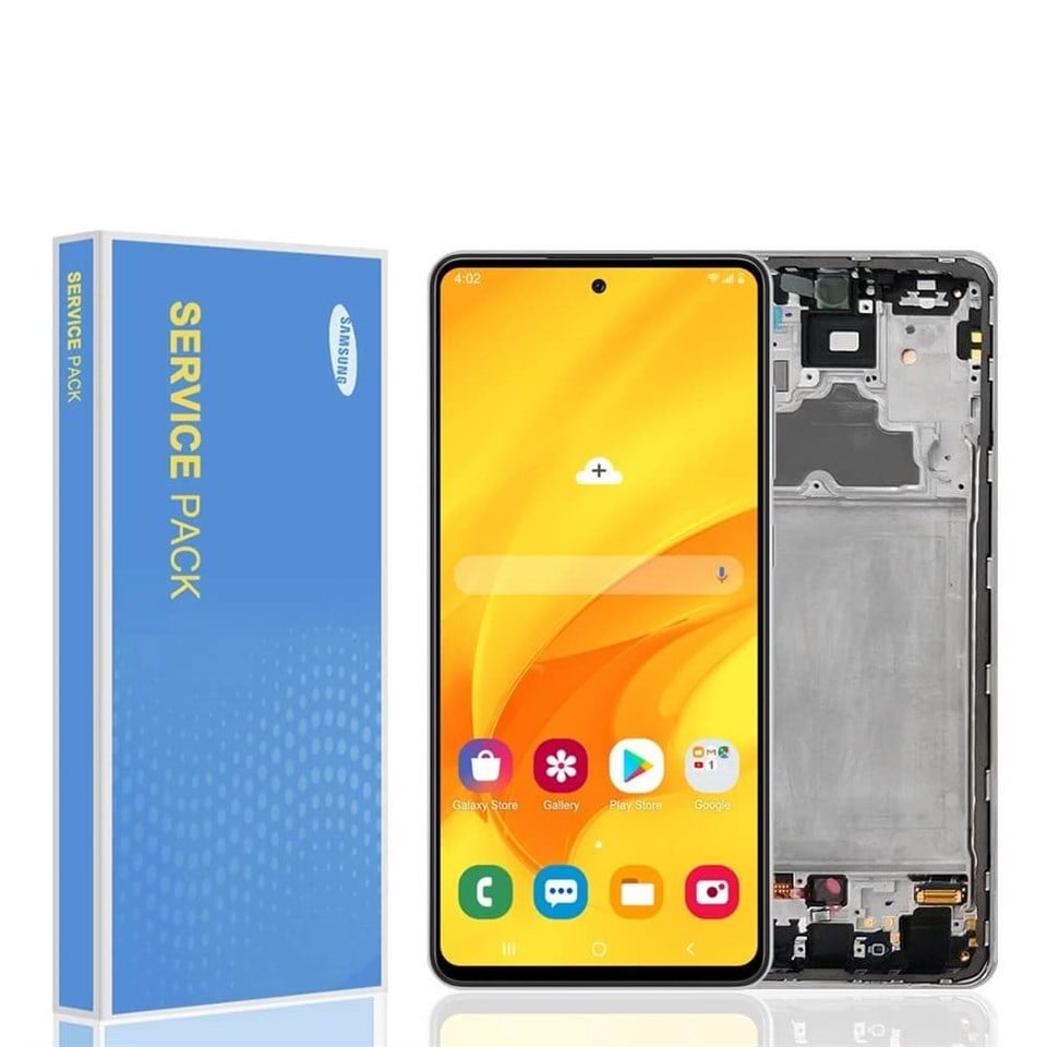 Samsung Galaxy A72 A725 Lcd Ekran Dokunmatik Siyah Servis Çıtalı Gh82-25624a