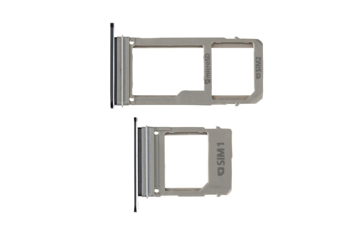 Samsung Galaxy A720 Sim Kart Tepsisi Siyah Çift