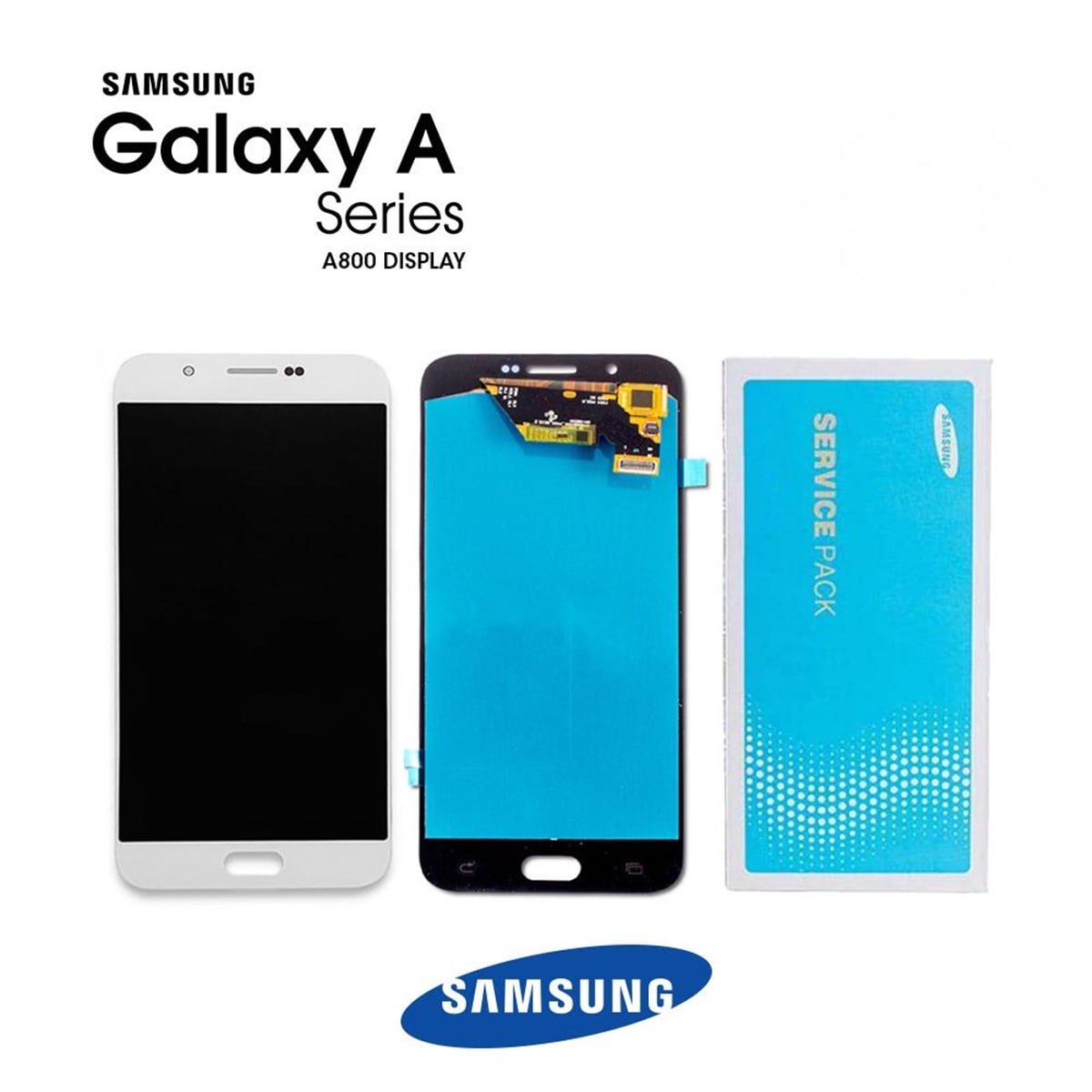 Samsung Galaxy A8 A800 Lcd Ekran Dokunmatik Beyaz Servis GH97-17696A