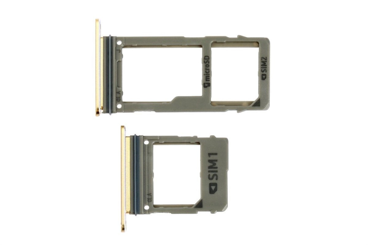 Samsung Galaxy A8 Plus 2018 A730 Sim Kart Tepsisi Gold Çift