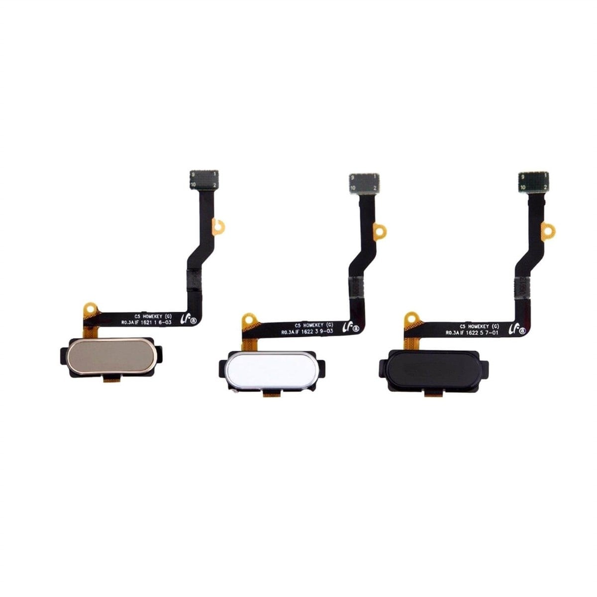 Samsung Galaxy C5 Pro C5010 Home Tuş Bordu Filmi Flex Beyaz