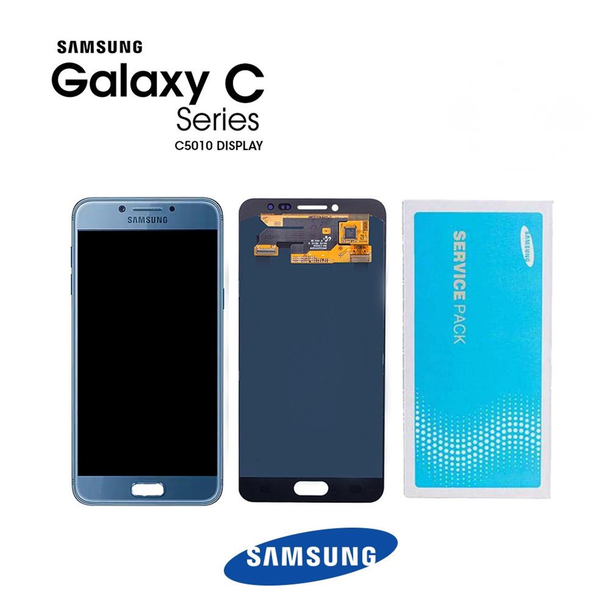 Samsung Galaxy C5 Pro C5010 Lcd Ekran Dokunmatik Mavi Servis GH97-20450B