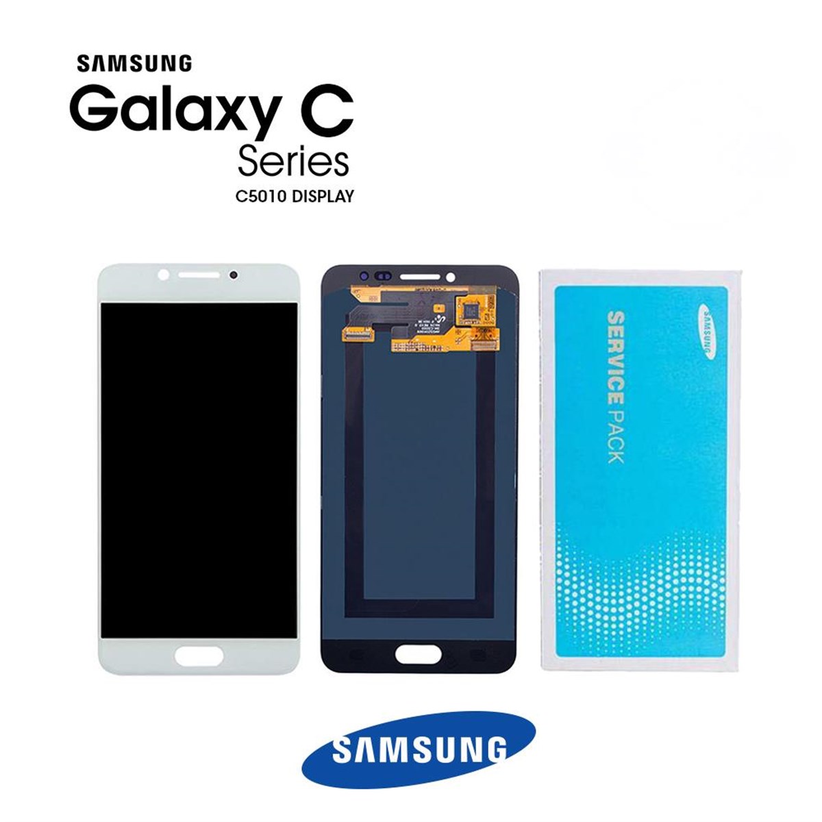 Samsung Galaxy C5 Pro C5010 Lcd Ekran Dokunmatik Beyaz Servis GH97-20450A