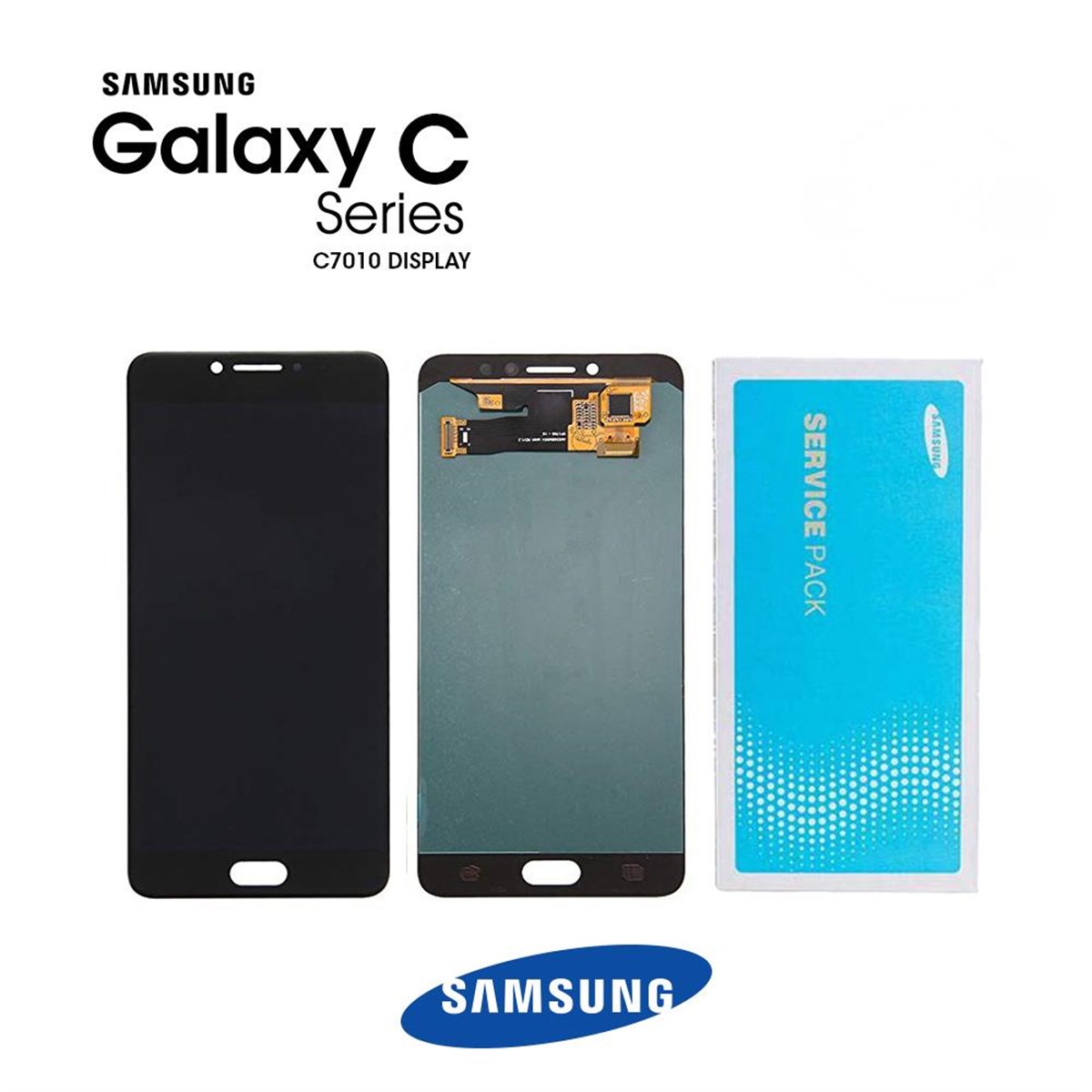 Samsung Galaxy C7 Pro C7010 Lcd Ekran Dokunmatik Siyah Servis GH97-20149B