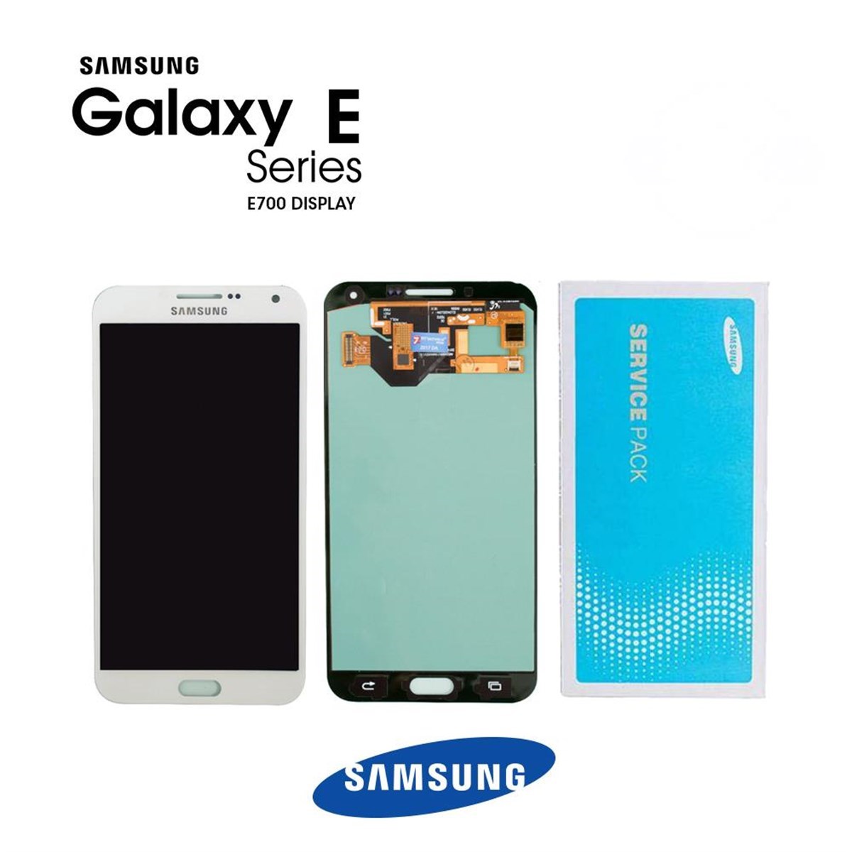 Samsung Galaxy E7 E700 Lcd Ekran Dokunmatik Beyaz Servis GH97-16942A