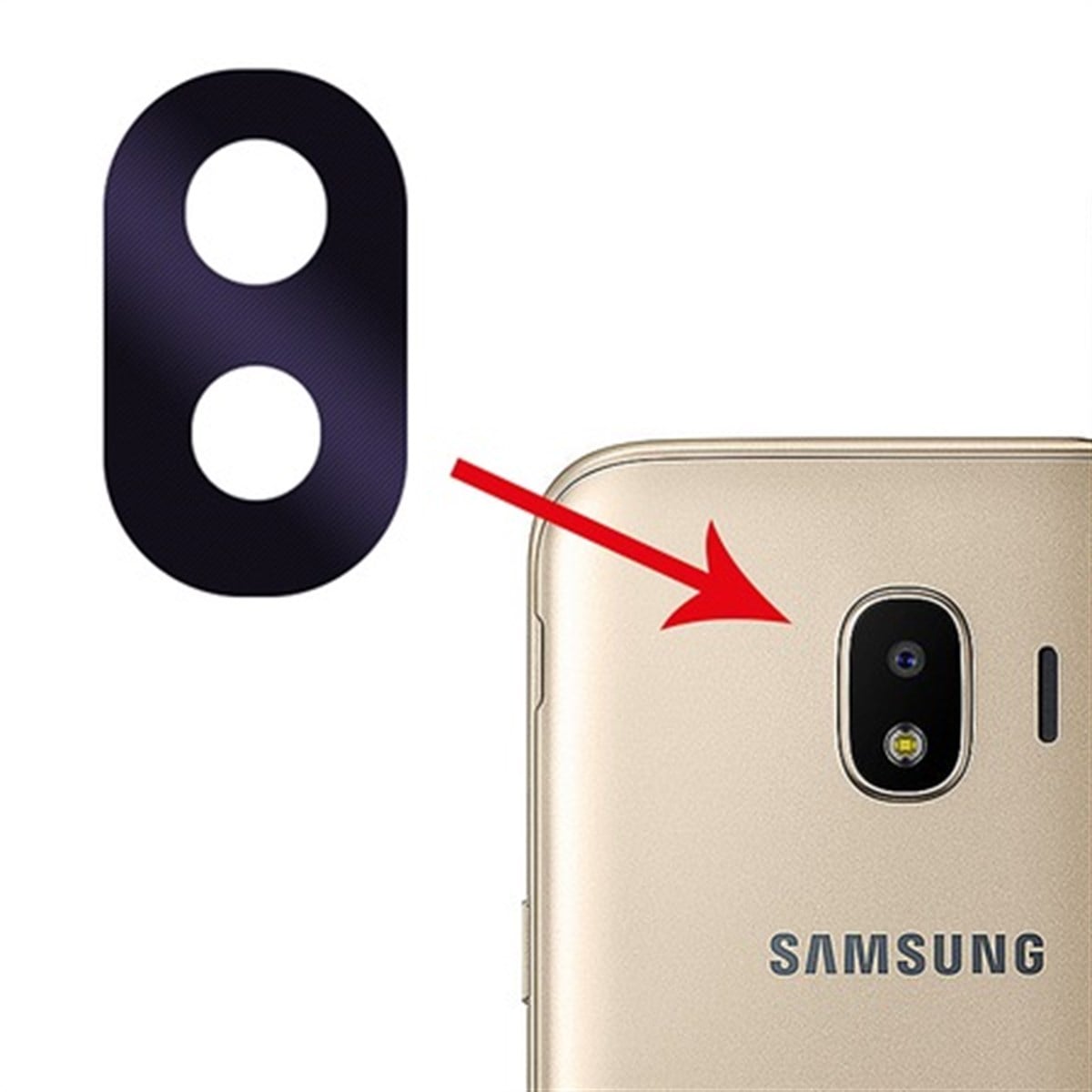 Samsung Galaxy Grand Prime Pro J250 Kamera Lensi