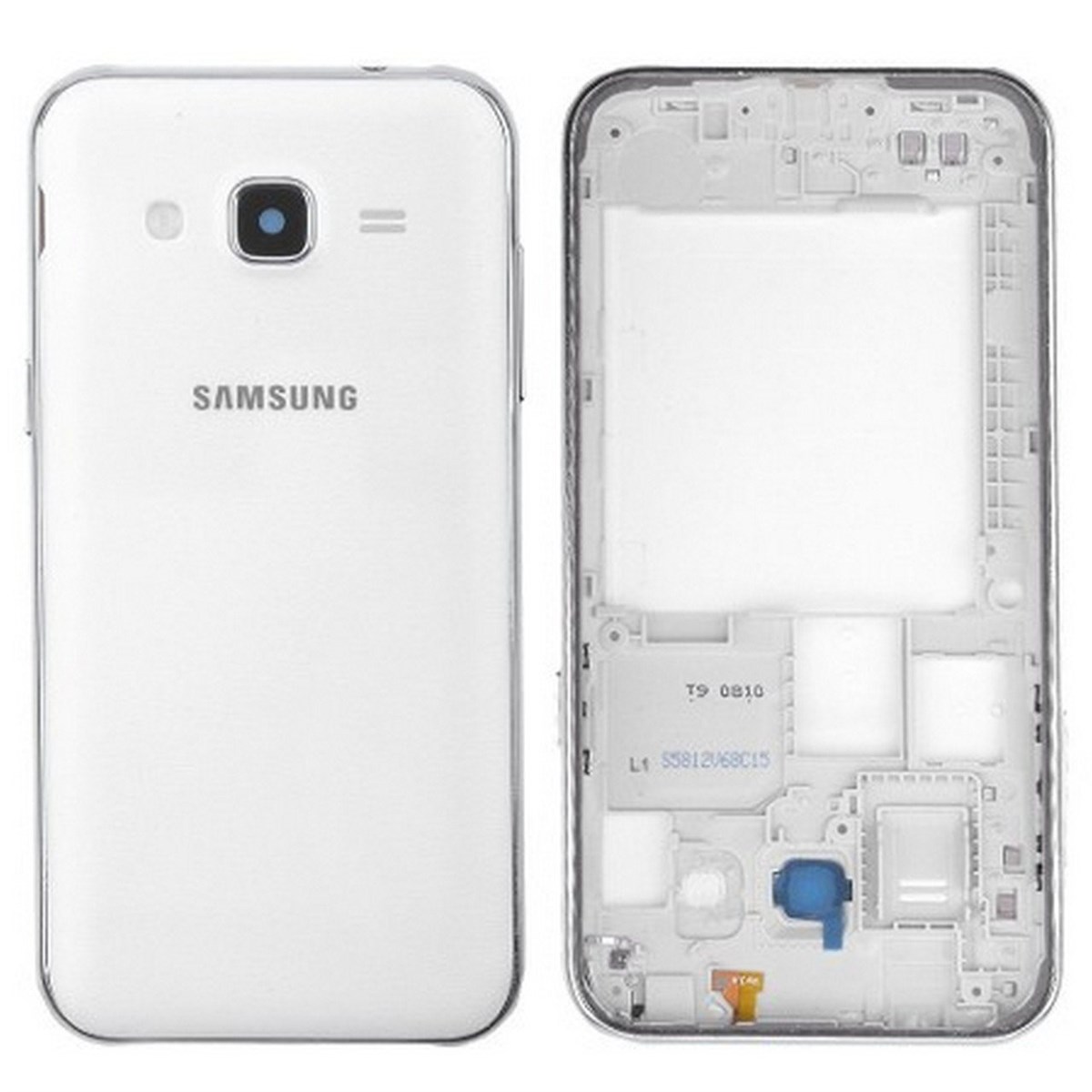 Samsung Galaxy J2 J200 Kasa Kapak Beyaz No Duos Çıtasız
