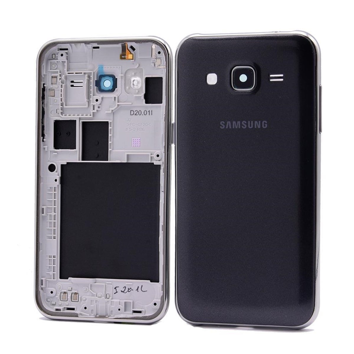 Samsung Galaxy J2 J200 Kasa Kapak Siyah Duos Çıtasız