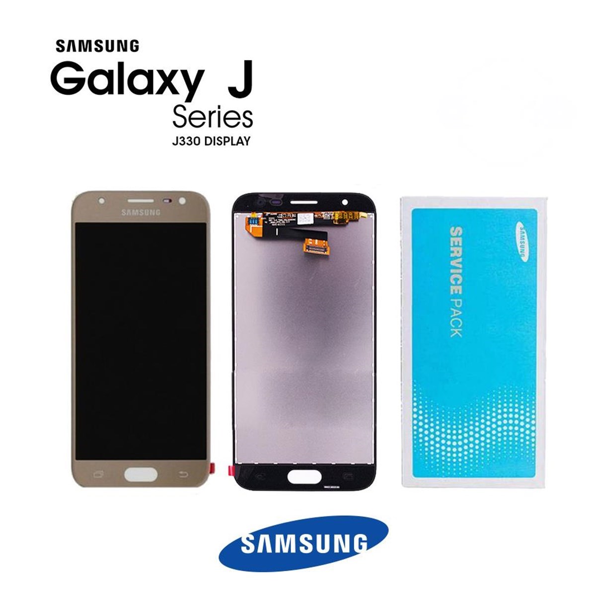 Samsung Galaxy J3 Pro 2017 J330 Lcd Ekran Dokunmatik Gold Servis GH96-10990A