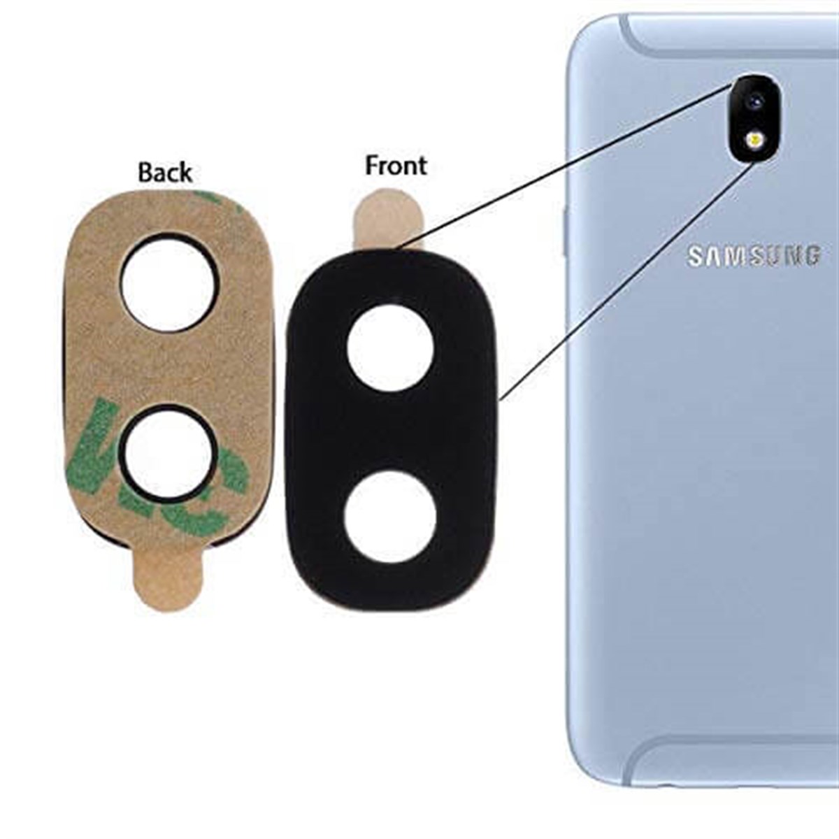 Samsung Galaxy J5 Pro 2017 J530 Kamera Lensi