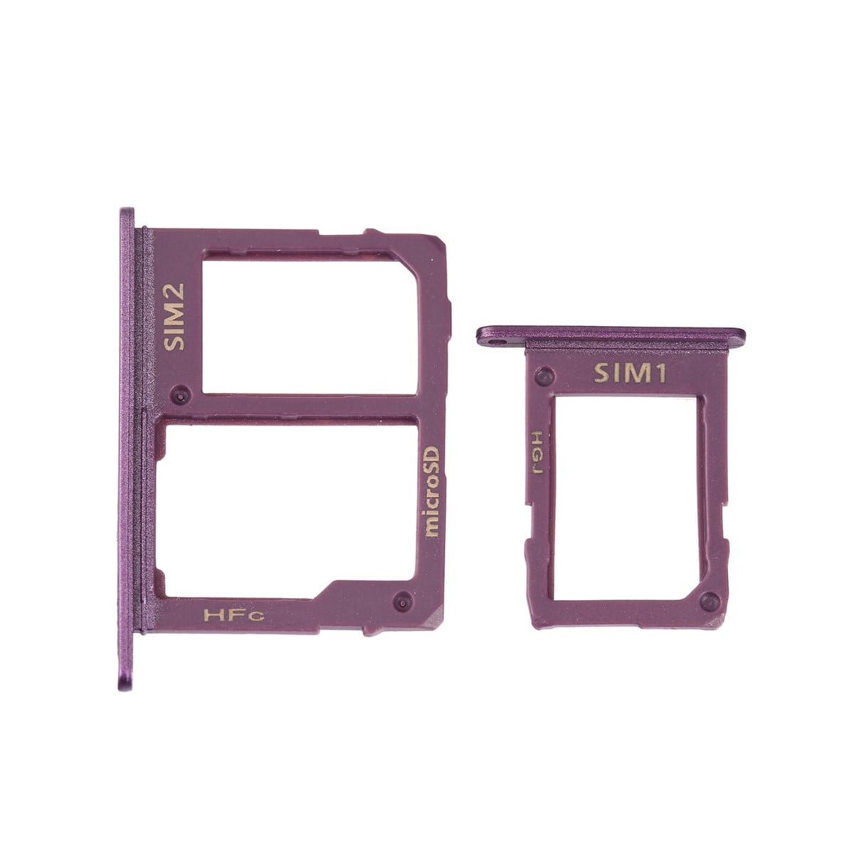 Samsung Galaxy J6 J600 Sim Kart Tepsisi Violet Çift